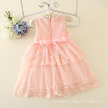 Phantasie Chiffon Baby Mädchen Applizierte Blume Mädchen Günstige Casual Kleider Kind / Kleinkinder Geburtstagskleid